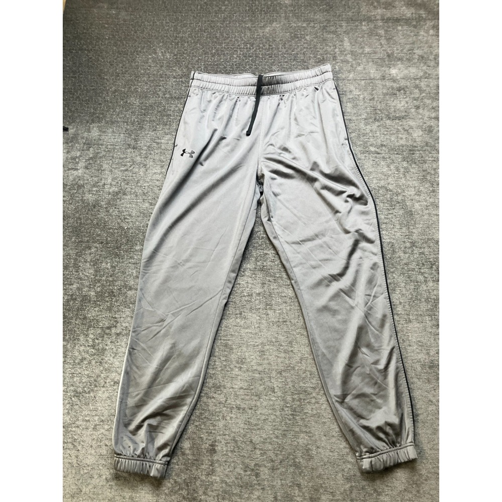 Under Armour Jogger Pants Mens Large Gray Loose Tapered Leg Running Drawstring